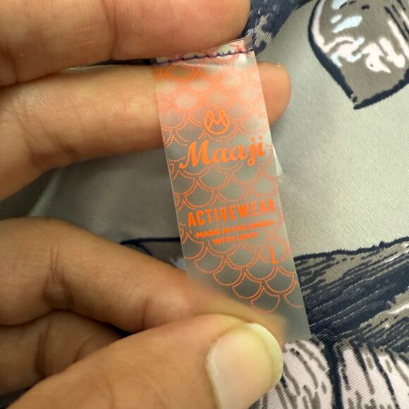 Maaji Crossed Mulberry Sports Bra/Bikini Top Reversible Size Large - Picture 5 of 8